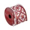 Northlight Red and White Snowflake Christmas Wired Craft Ribbon 2.5" x 10 Yards